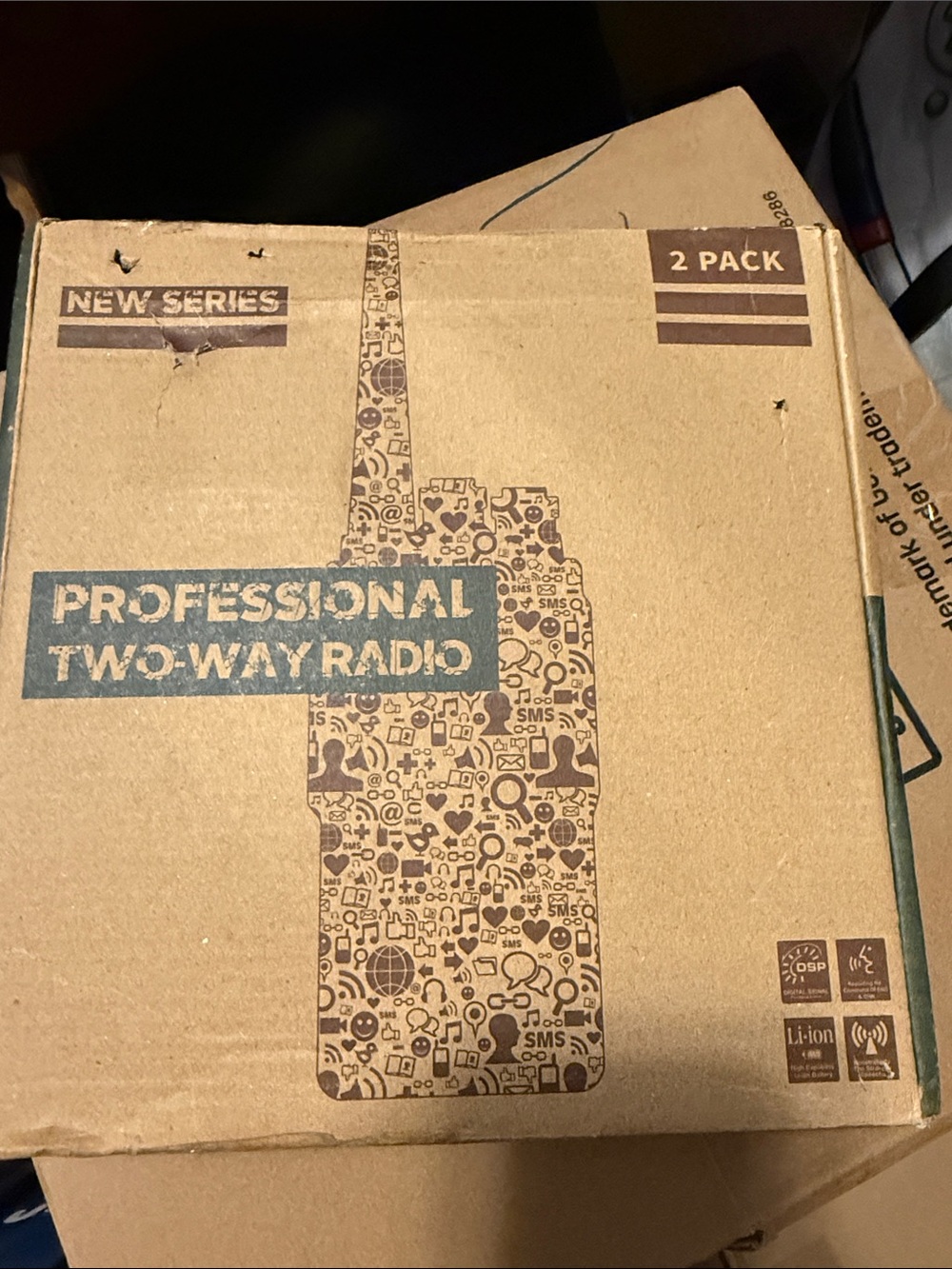 Professional Two-Way Radio (Brown) - 2 Pack